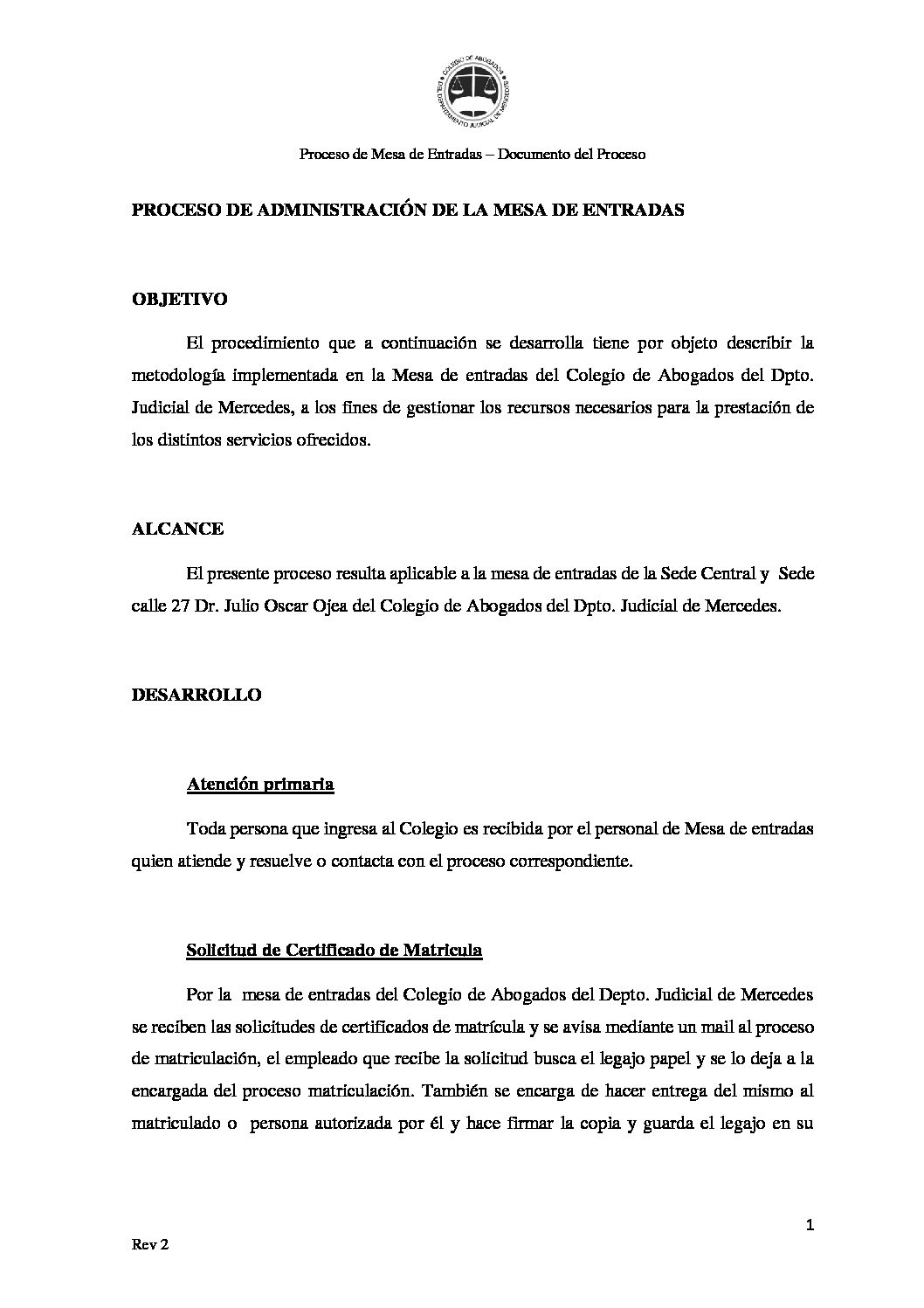 ISO9001-ME-Proceso Mesa de Entradas-REV 2